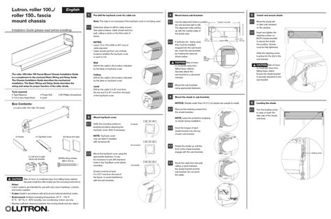 Lutron Manuals .